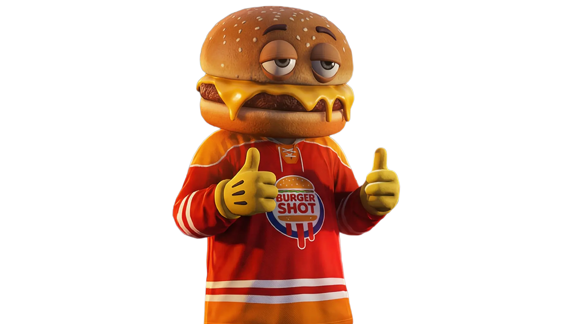 Mascote Burger Shot